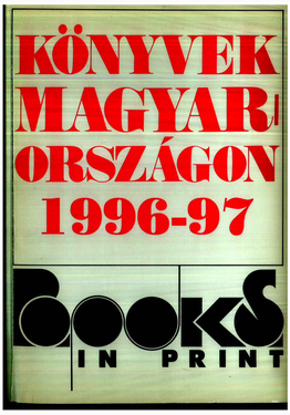 Votisky Zsuzsa (szerk.): Könyvek Magyarországon 1996-1997
