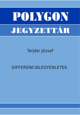 Terjéki József: Differenciálegyenletek